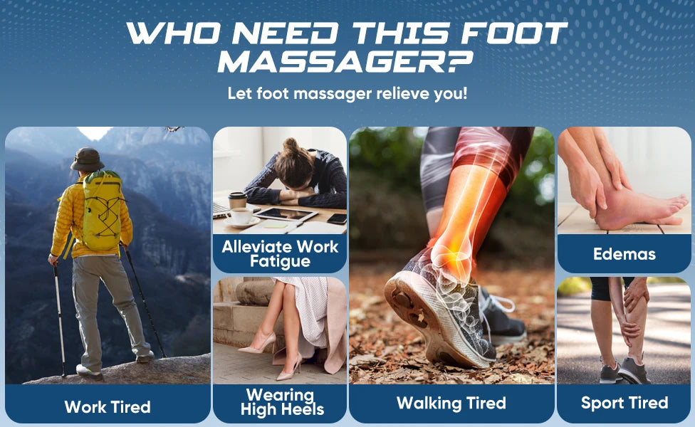 Electric Foot Massage Machine With Heat Remote Home Foot Calf Arm Three-in-one Massager Leg Beauty Machine Kneading Air Massager