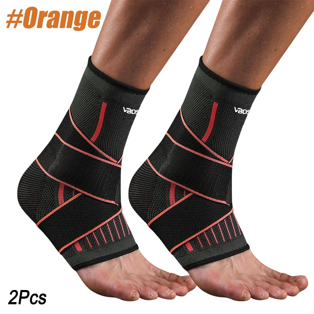 Adjustable Elastic Ankle Brace  with Compression Sleeve