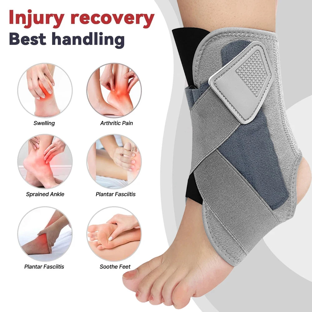 1PCS Sports Ankle Brace with Adjustable Straps for Moderate Lateral Ankle Sprain-for Basketball, Volleyball, Football, Tennis