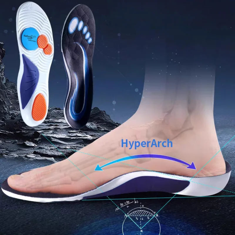 Orthopedic Sport Insole Plantar Fasciitis Flat Foot High Arch Support Men Women Sneaker Orthotic Plantillas Insert Shoe Sole