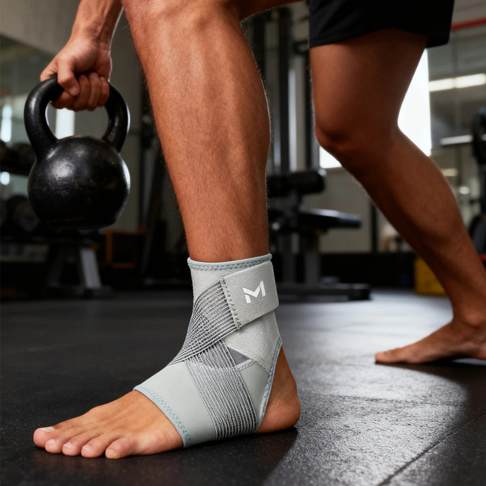 1/2Pcs Ankle Brace with Straps, Ankle Compression Support Sleeve for Men Women Achilles Tendonitis Plantar Fasciitis Sprained