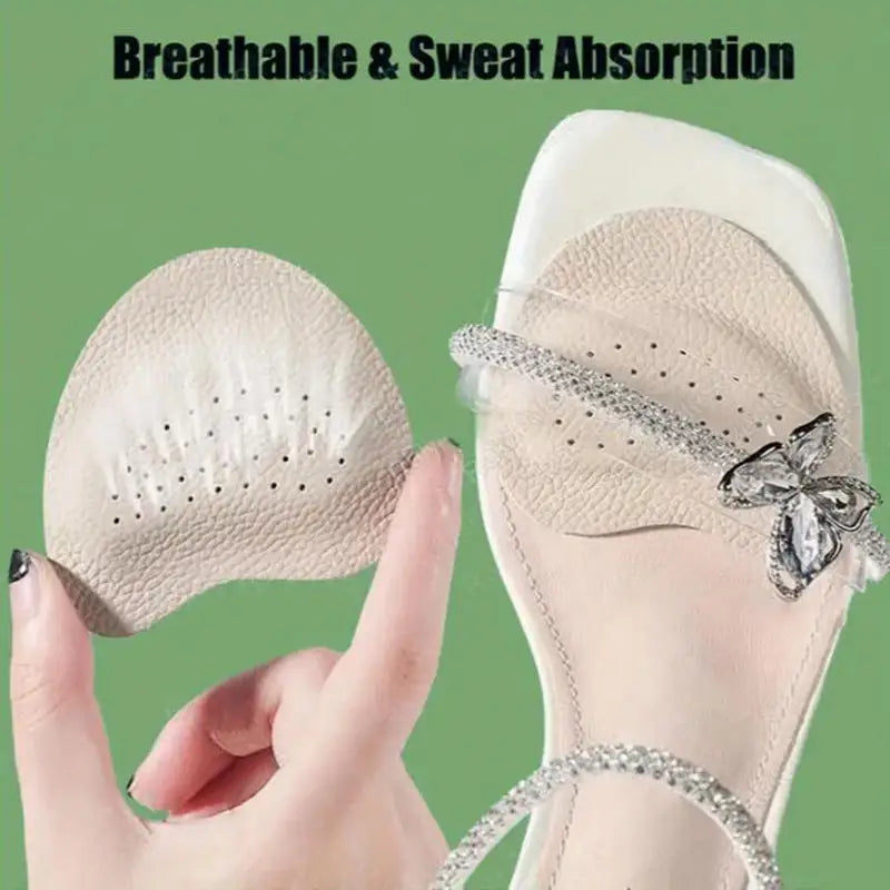2Pairs Sandals Anti-slip Stickers Forefoot Pad Women High Heels