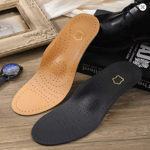 1 Pair Leather Orthopedic Insoles – Arch Support for Flat Feet The Online Foot Store