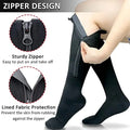 Zip Compression Socks – Easy On/Off Circulation Support