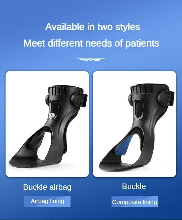Drop Foot Brace Orthosis Drop Foot Ankle Support with Comfortable Adjustable Buckle for Hemiplegia Stroke Shoes Walking