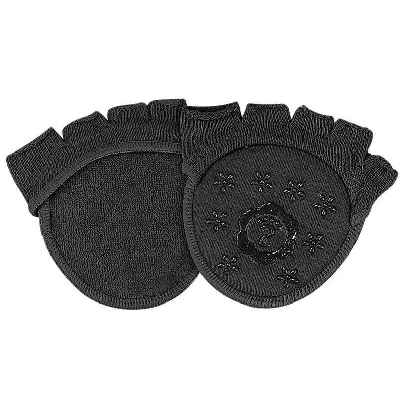 2Pcs=1Pair Five Finger Socks Pad Toe Separator Foot Care Half Bunion Sleeve Protector Hallux Valgus Forefoot Insoles For Women