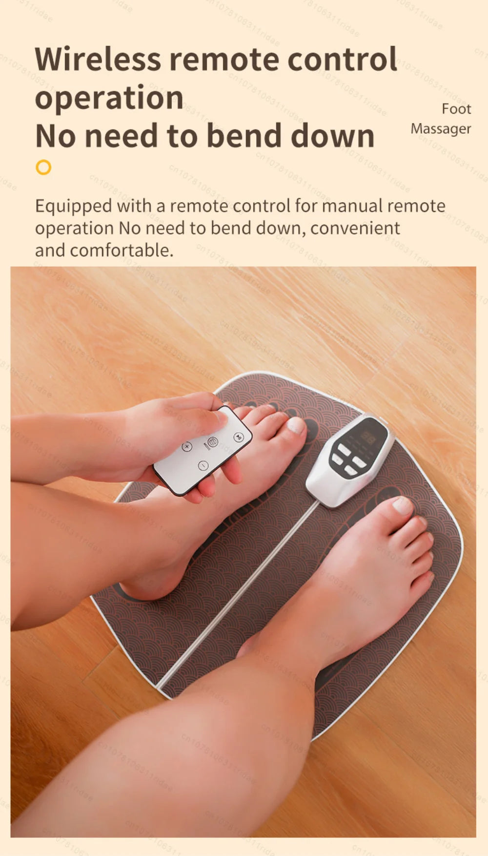 EMS Foot Massager Electric Stimulator for Circulation Feet Legs Heating Pulse Muscle Massage Device Body Massage Losing Weight