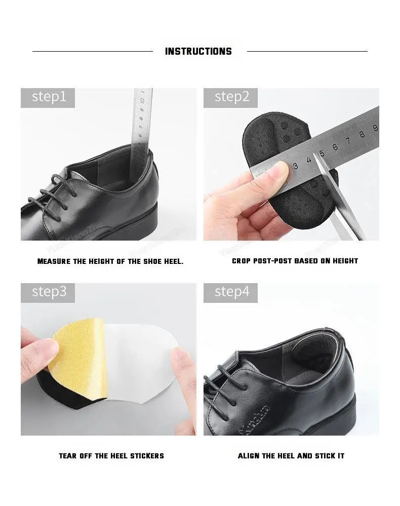 Heel Stickers Heel Protectors Shoes Insoles Anti-wear Feet Shoe Pad for High Heels Anti-Slip Adjust Size Backs for Sneakers Men