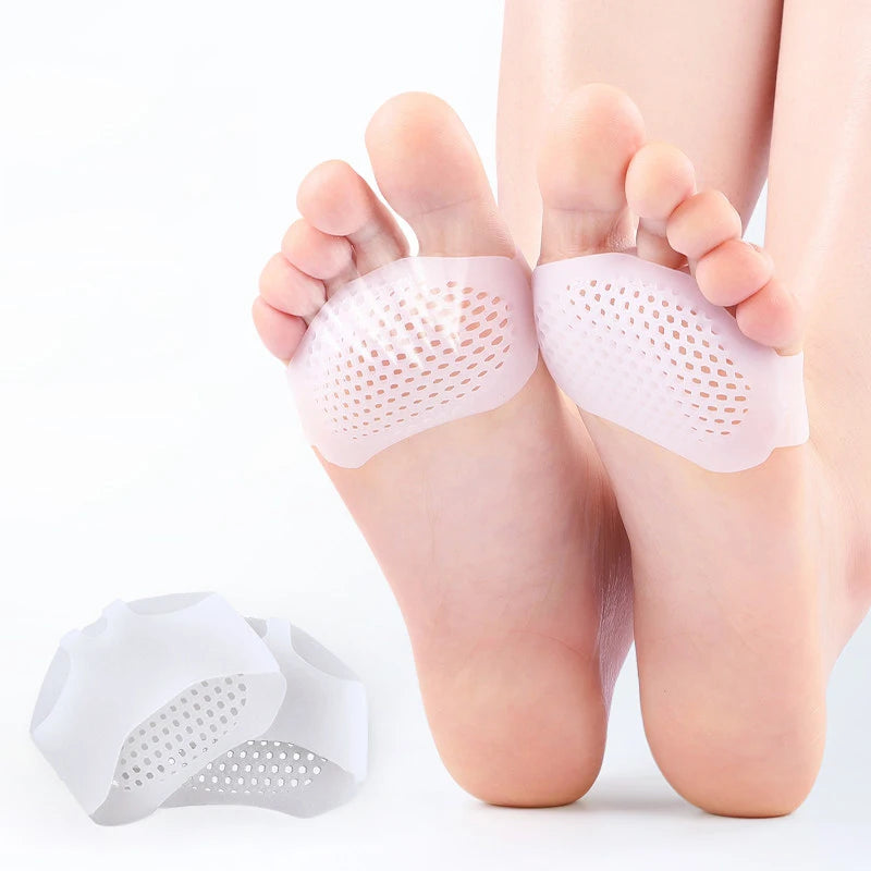 Silicone Forefoot Pad Metatarsal Pads for Women High Heels Half Insoles Foot Pain Relief Inserts Foot Blister Care Gel Cushions