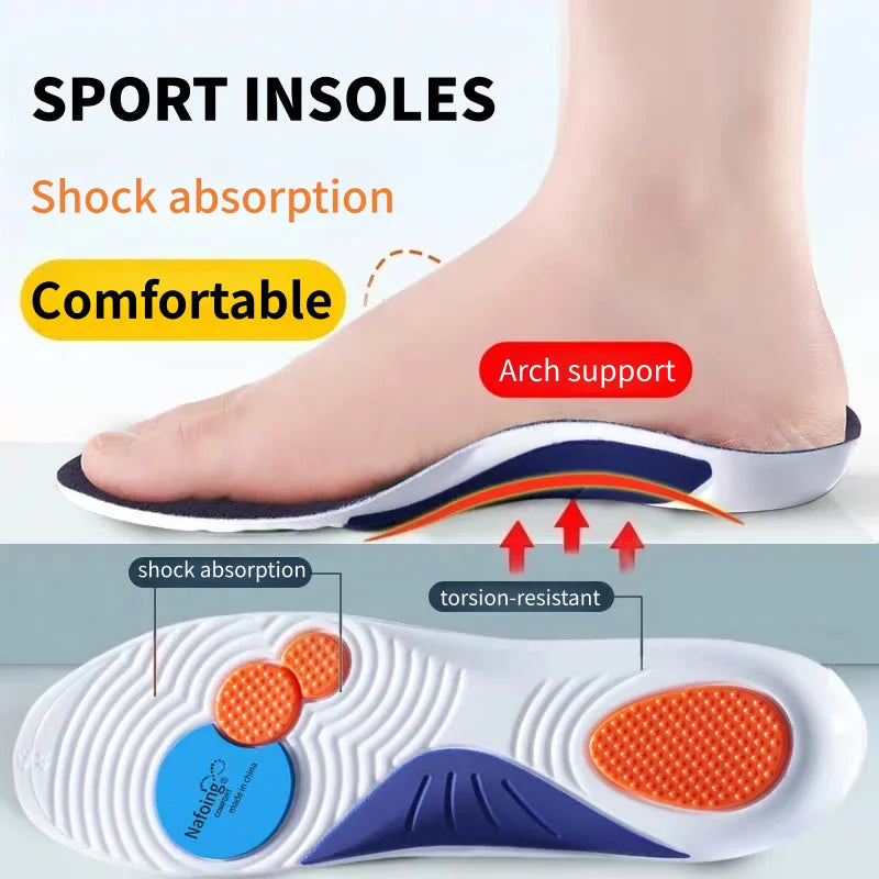 Orthopedic Sport Insole Plantar Fasciitis Flat Foot High Arch Support Men Women Sneaker Orthotic Plantillas Insert Shoe Sole