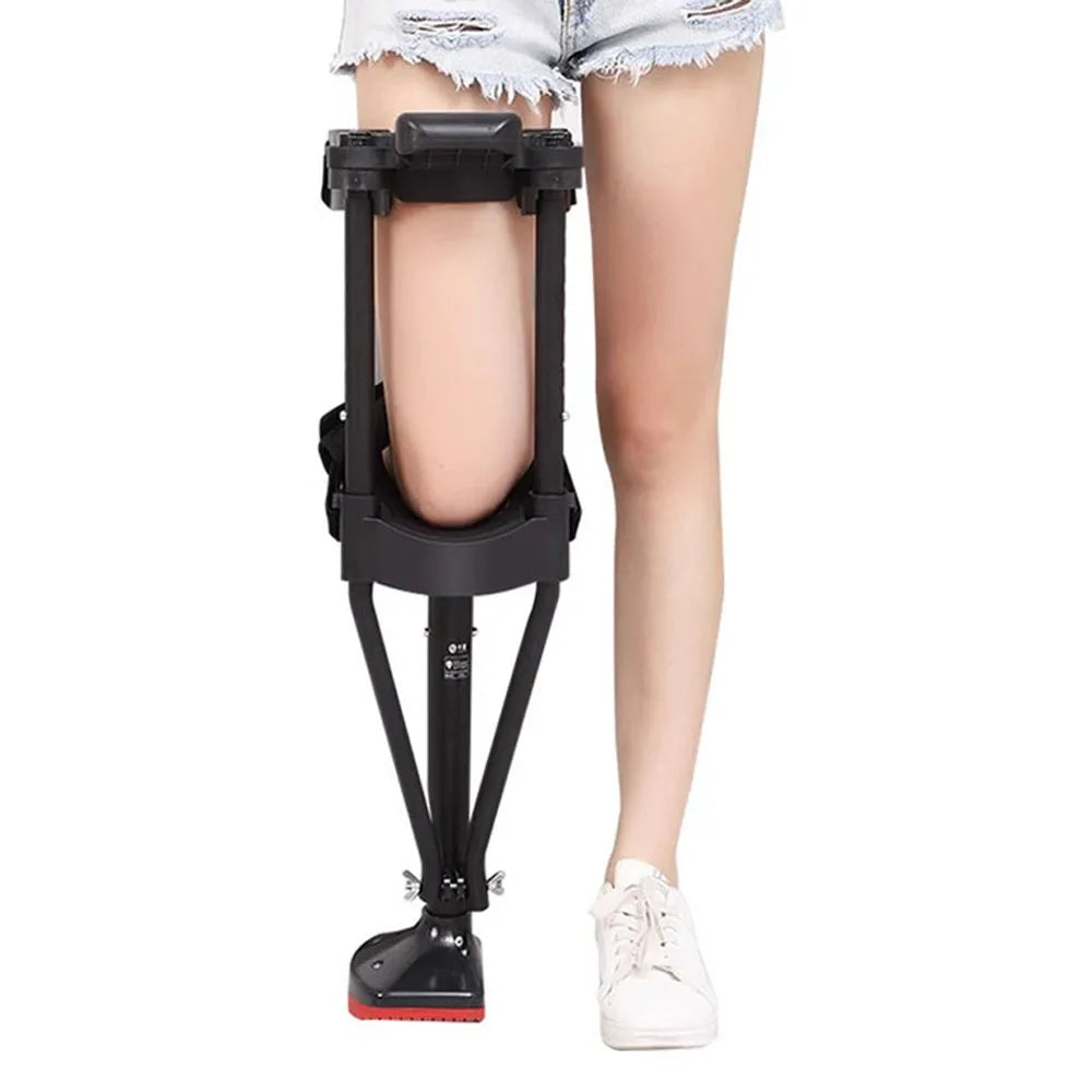 Support-Free Walking Aids Knee Walker Single-Leg Telescoping Assisted Walking Stick Hands Free Crutch Leg Knee Mobility Support