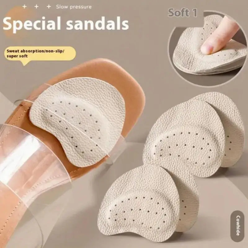 2Pairs Sandals Anti-slip Stickers Forefoot Pad Women High Heels