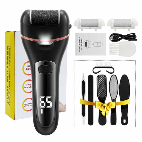 Electric Pedicure Tools Foot Care File Heel Hard Skin Remove Maroon Asteria