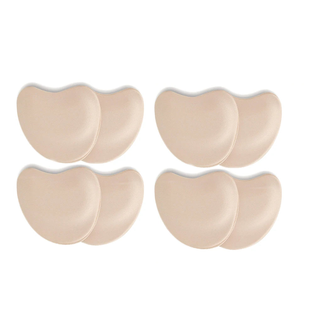 8Pcs Forefoot Pad Pain Relief Insert Half Size Insoles Non-slip Cushion Shoe Breathable Sweat Absorbing Foot Pads for Shoes