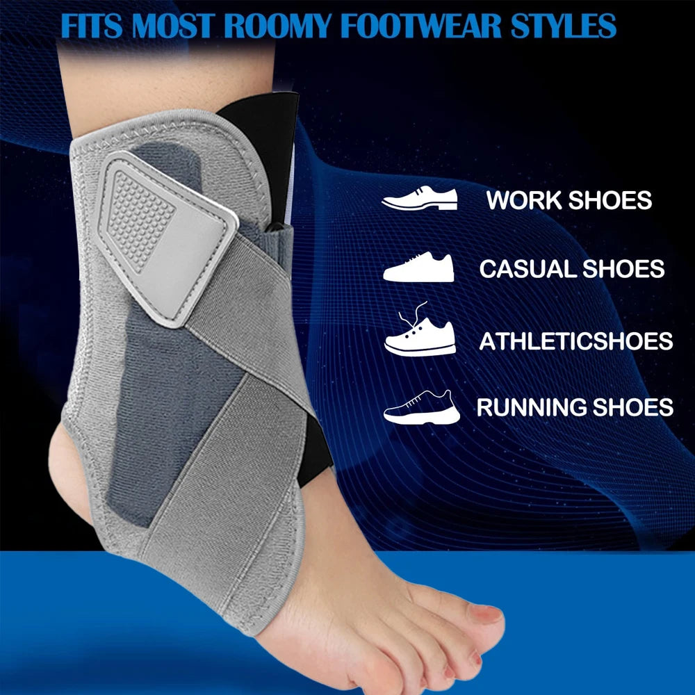 1PCS Sports Ankle Brace with Adjustable Straps for Moderate Lateral Ankle Sprain-for Basketball, Volleyball, Football, Tennis