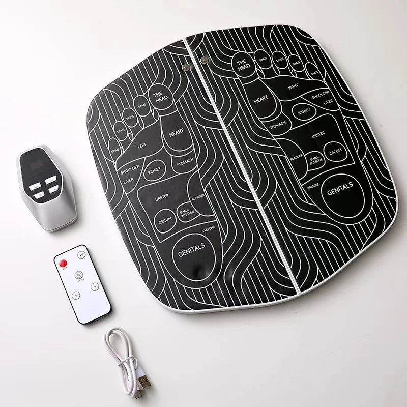 EMS Foot Massager Electric Stimulator for Circulation Feet Legs Heating Pulse Muscle Massage Device Body Massage Losing Weight