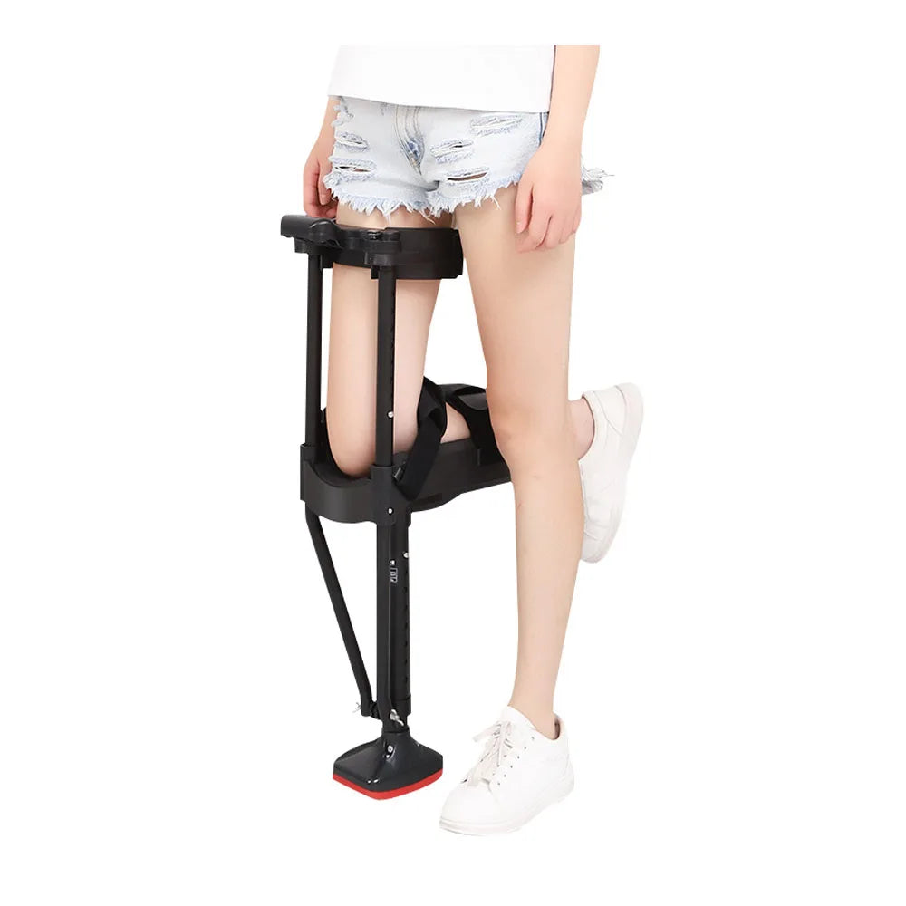 Support-Free Walking Aids Knee Walker Single-Leg Telescoping Assisted Walking Stick Hands Free Crutch Leg Knee Mobility Support