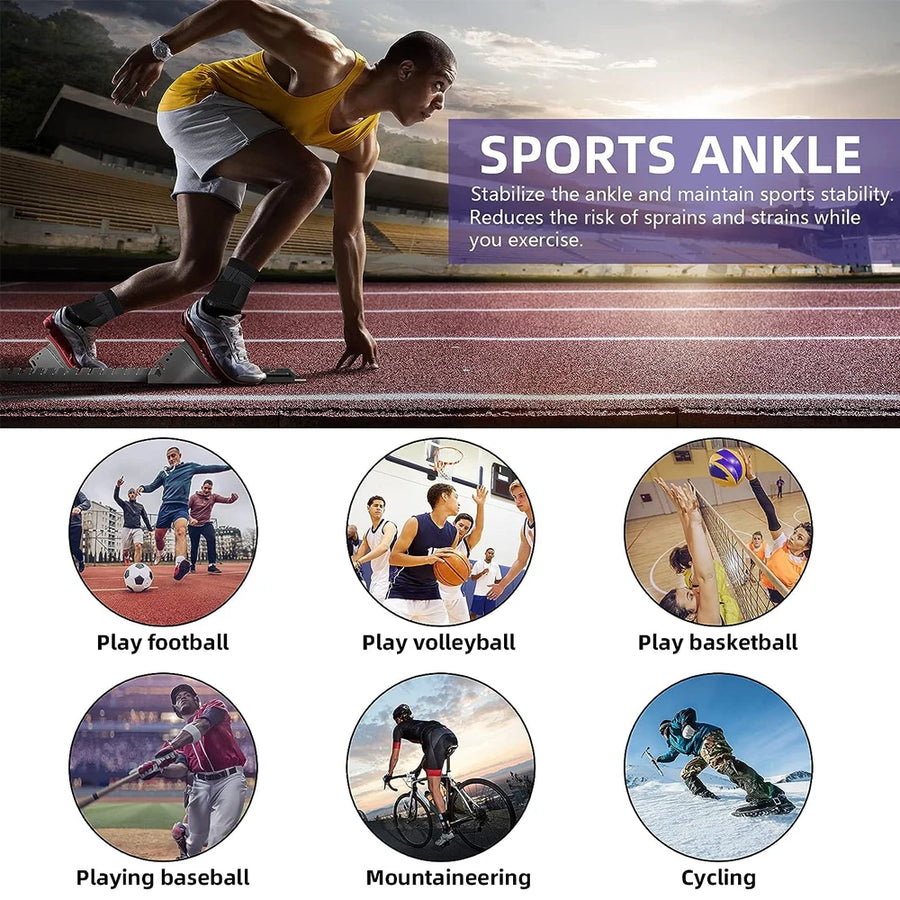 Adjustable Elastic Ankle Brace  with Compression Sleeve