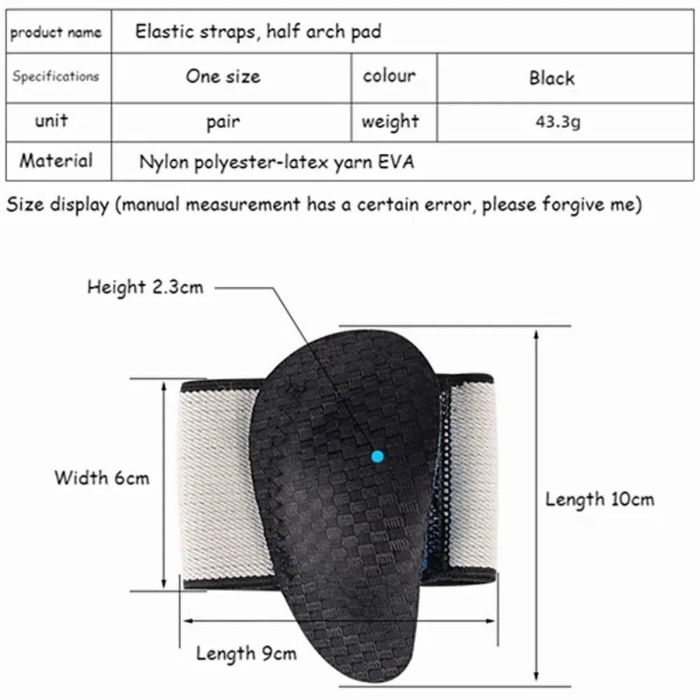 2Pcs EVA Flat Feet Arch Support