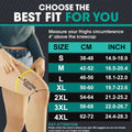 1Pair Thigh High Toeless Compression Stockings 20-32 mmHg