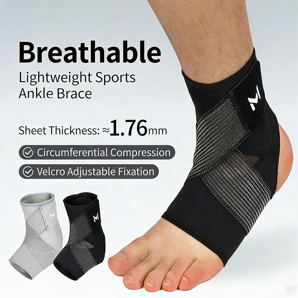 1/2Pcs Ankle Brace with Straps, Ankle Compression Support Sleeve for Men Women Achilles Tendonitis Plantar Fasciitis Sprained