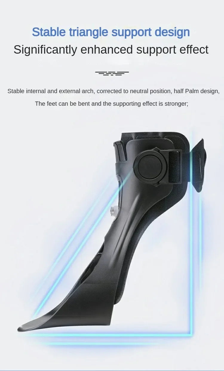 Drop Foot Brace Orthosis Drop Foot Ankle Support with Comfortable Adjustable Buckle for Hemiplegia Stroke Shoes Walking