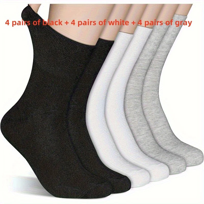 12 Pairs Diabetic Socks – Non-Binding, Loose Fit, Breathable Comfort The Online Foot Store