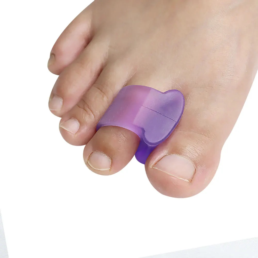Pexmen 2Pcs Gel Toe Separators Toe Spacers Hammer Toe Straightener Correct Toes and Bunion Relief Soft Silicone Toe Corrector