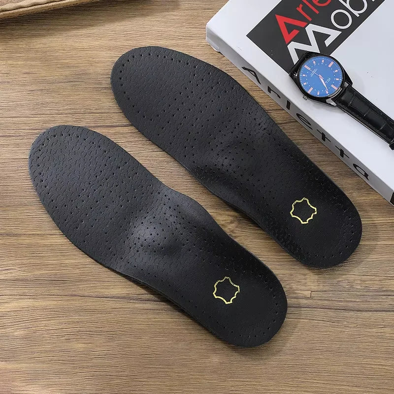 1 Pair Leather Orthopedic Insoles – Arch Support for Flat Feet The Online Foot Store