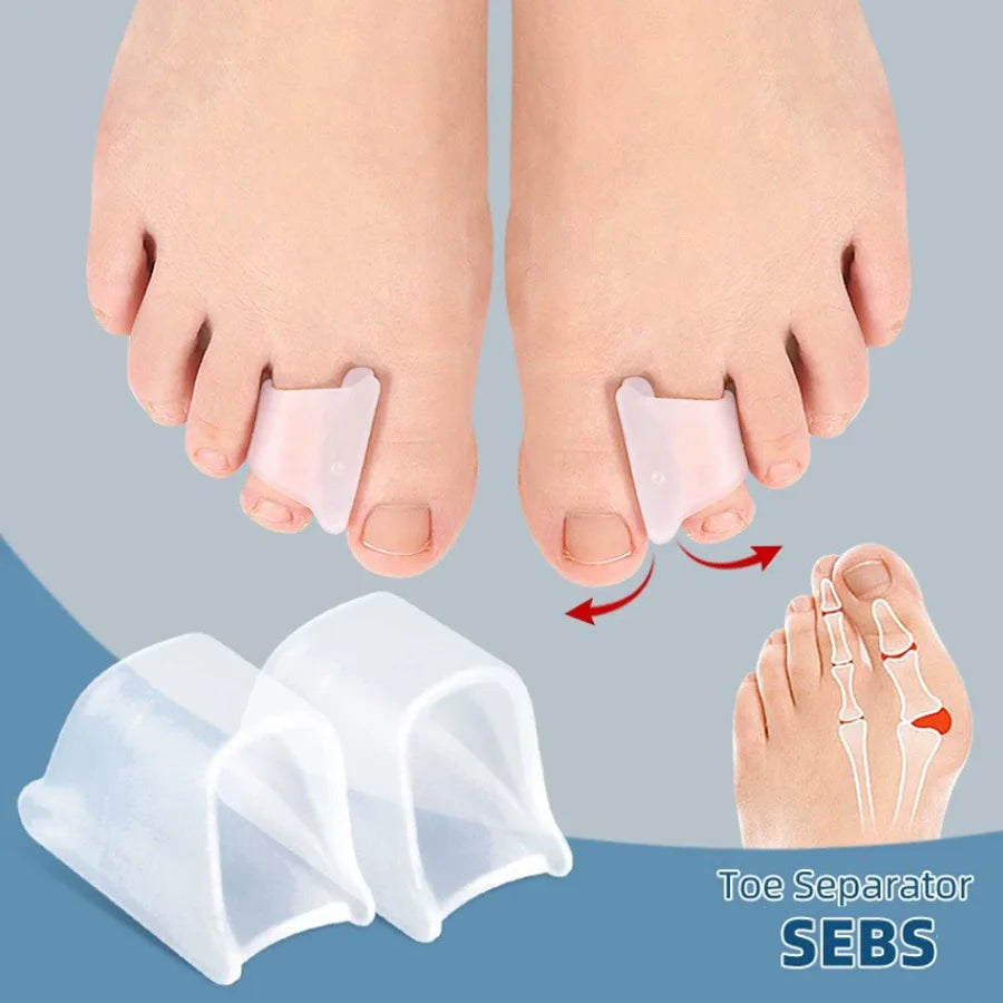2Pcs Hammer Toe Corrector Hammertoe Straightener for Curled Crooked Bent Claw and Overlapping Toes Bunion Pads