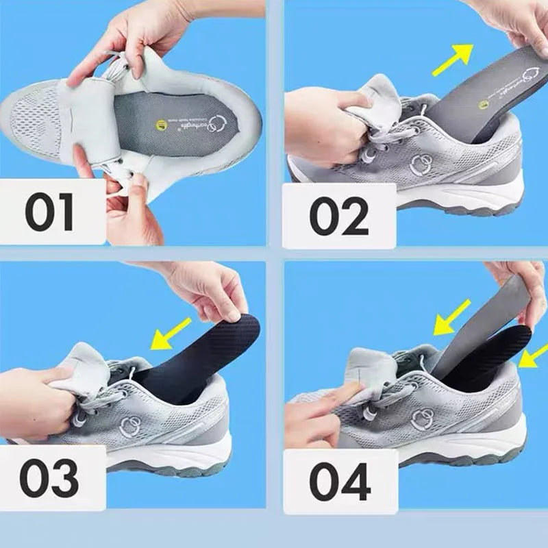 1 Pair 1.2mm Carbon Fiber Insole and Shock-absorbing Insole, Foot Fractures, Hallux Rigidus and Limitus, Rigid Shoe Insert