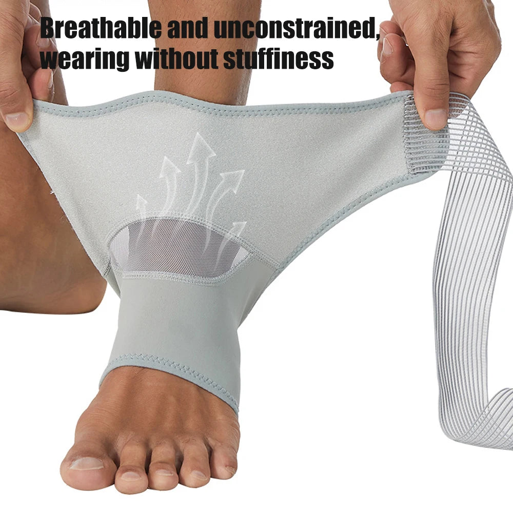 1/2Pcs Ankle Brace with Straps, Ankle Compression Support Sleeve for Men Women Achilles Tendonitis Plantar Fasciitis Sprained
