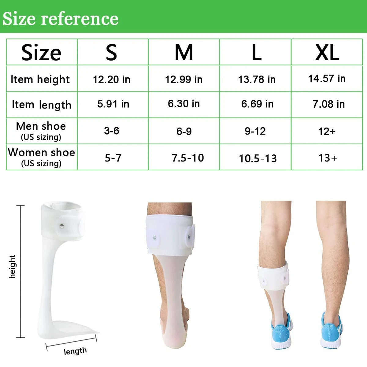 AFO Drop Foot Brace for Walking- Unisex