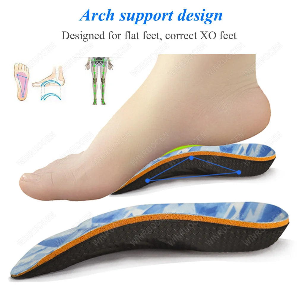 EVA 3/4 Half Arch Support Orthopedic Shoes Insoles For Plantar Fasciitis Men Women Relief Heel Spur Pain Shoe Flat Feet Pads