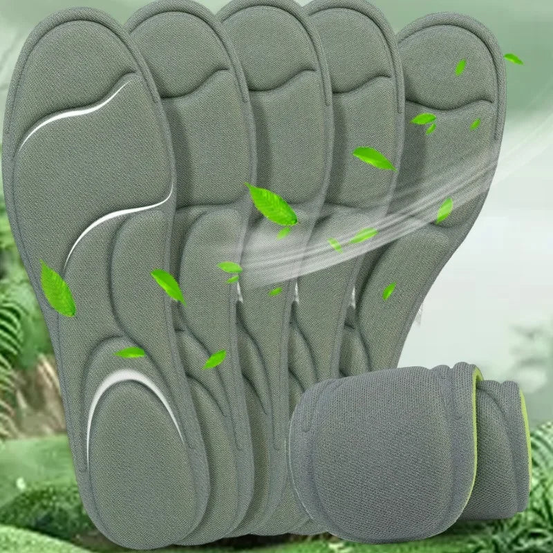 2/6Pcs Sweat Absorbing Memory Foam Insoles