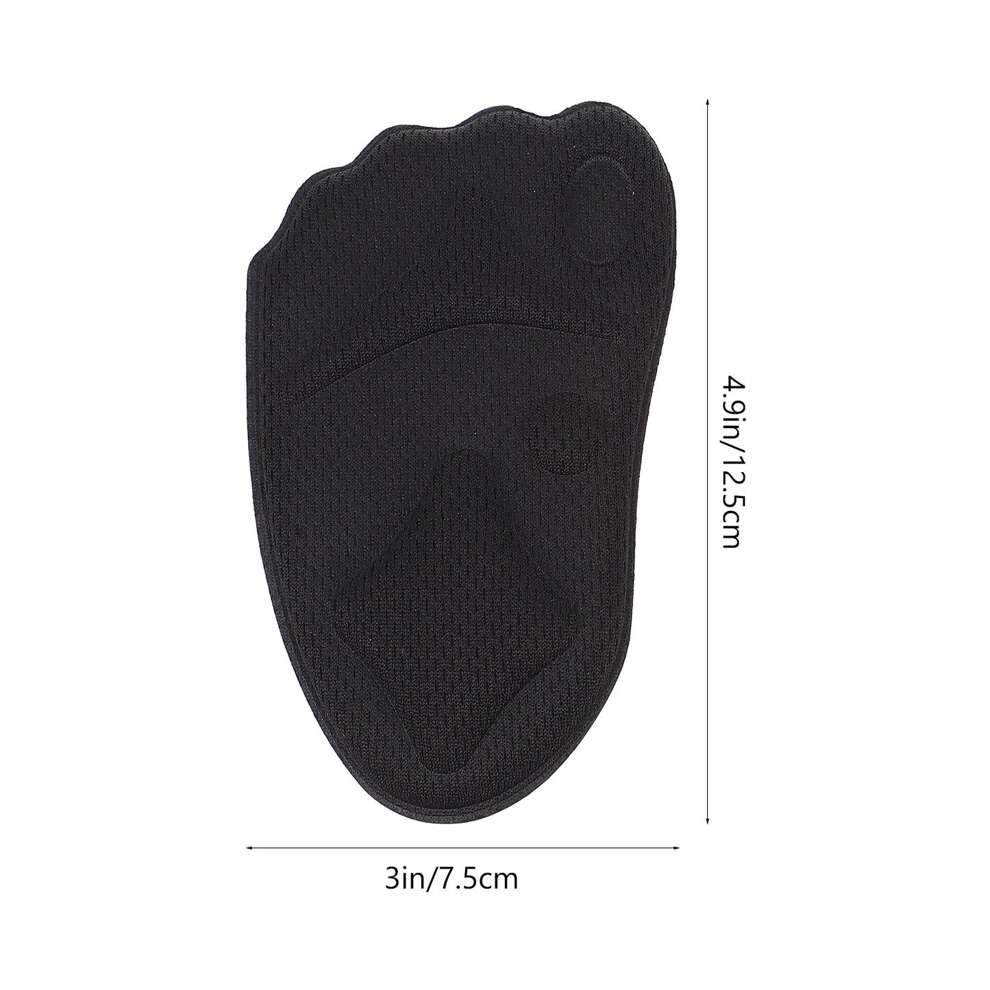 3 Pairs High Heels Sole Pad Foot Cushion Metatarsal Cushions Forefoot Black Man