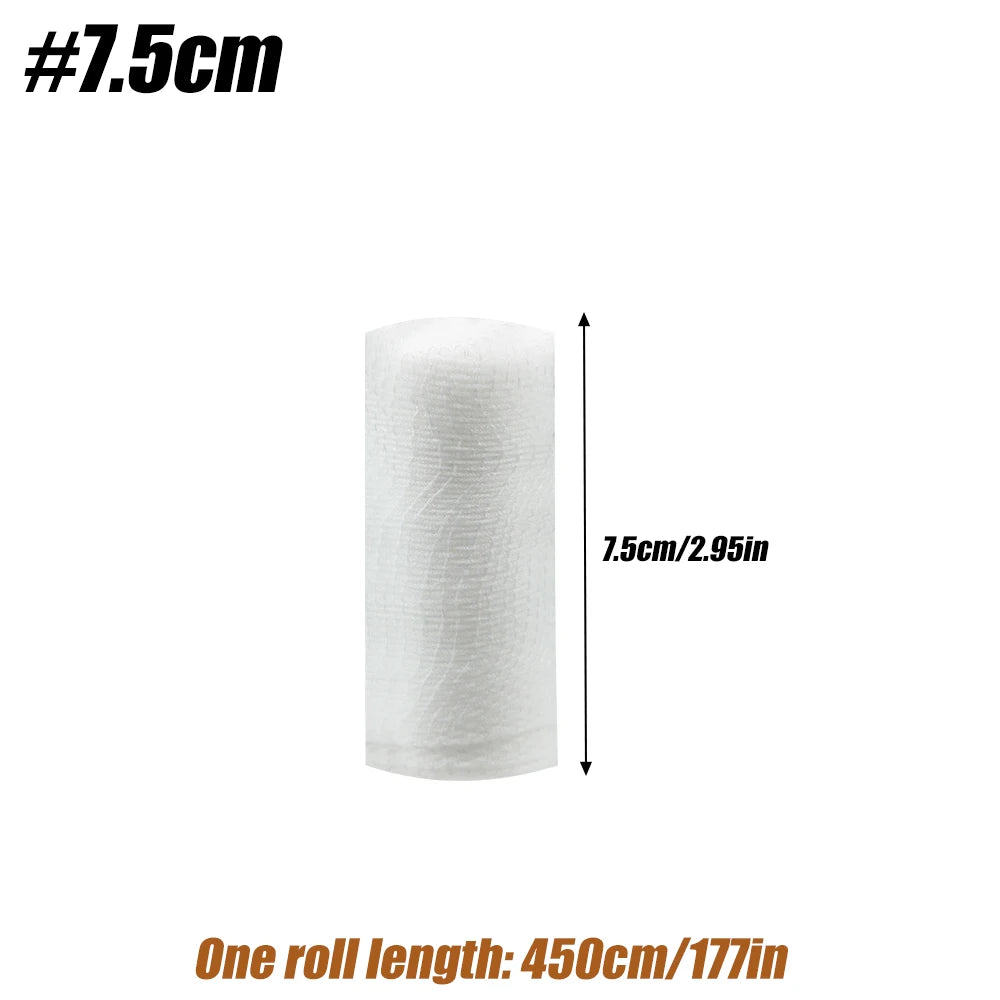 4 Rolls Gauze Bandage Roll with Tape