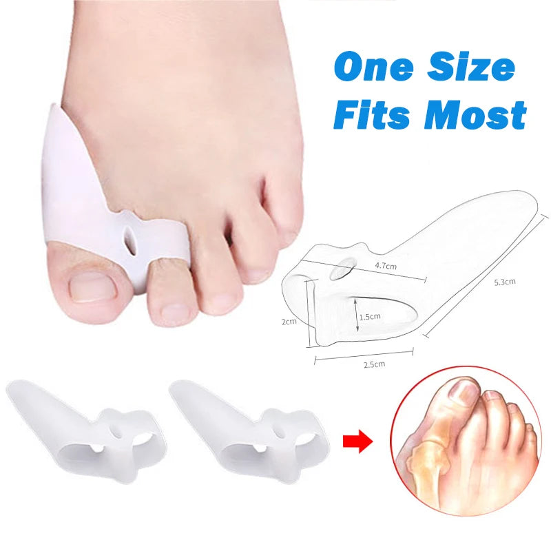 Pexmen (2) 4Pcs Gel Bunion Corrector Toe Spacer